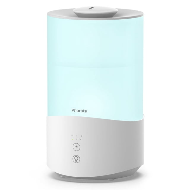 Pharata Humidifiers for Bedroom, 4.0L Humidifier with Essential Oil Diffuser, Top Fill Cold Mist Ultrasonic Humidifier f