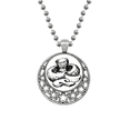thumbnail image 1 of Realistic Swamm Line Illustration Pattern Necklaces Pendant Retro Moon Stars Jewelry, 1 of 3