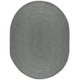thumbnail image 2 of SAFAVIEH Braided Ronan Solid Reversible Area Rug, Gray, 8' x 10' Oval, 2 of 11