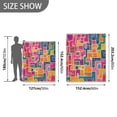 thumbnail image 6 of Yayeee Throw Blanket for Couch Soft Warm 50" x 60" Sofa Chair Bed Decoration, Art Map, 6 of 7