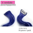 thumbnail image 4 of 10 Pcs/ensemble Mèches Multicolores à Clipser Extensions de Cheveux Postiche Cheveux Longs Raides Arc-en-Ciel, 4 of 6