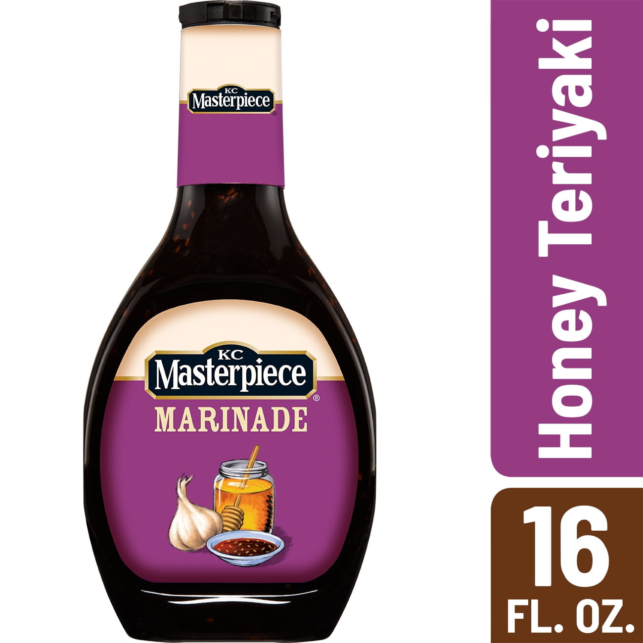 KC Masterpiece Honey Teriyaki Marinade, 16 Ounces