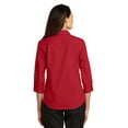 thumbnail image 2 of Port Authority Women's 3/4-Sleeve SuperPro Twill Shirt L665, 2 of 6