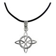 thumbnail image 1 of JOYARIS Collar De Caucho Ajustable Nudo De Bruja Zirconias Plata 925 DM-0000623, 1 of 4