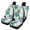Tropical Leaves, variant on Qpednta Car Seat Cover Auto Accessories Interior 4Pcs, Anti Slip Hawaiian Flowers Blue Front Seat Protector Car Seat Rear Split Bench Cover Universal Fit Most Cars,SUV, Trucks