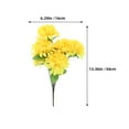 thumbnail image 2 of NUOLUX 5Ud Ramos De Flores Artificiales De Amarillo Para Arreglos En Cementerios Y Exteriores, 2 of 8