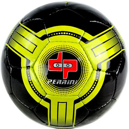 Defender Perrini Futsal Soccer Ball, Size 4, Black and