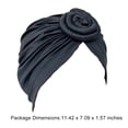 thumbnail image 3 of 1 Pce Turban Africain à Disque Concentrique pour Femmes Pré-Noué Léger Mode Couvre-Chefs Enveloppements de Cheveux, 3 of 4