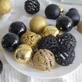 thumbnail image 5 of Juego de 100 bolas navideñas de 3/4/6 cm, delicadas y resistentes a la rotura, para decoración de árboles de Navidad, bolas galvanizadas pintadas a prueba de agua, 5 of 5