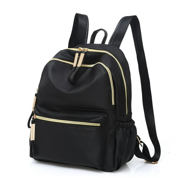 Women Ladies Waterproof Black Backpack Rucksack Womens Travel School Shoulder Bags