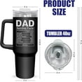 thumbnail image 2 of Father''s Day Gifts For Dad From Daughter Son - Insulated 40 Oz Tumbler With Handle - Birthday Gifts For Men Papa Stepdad Father-In-Law Husband, 2 of 6