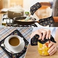 thumbnail image 4 of Colorful Headphones Games Black Pattern Kitchen Oven Mitt and Pot Holder Sets 2 Pcs for Baking, Cooking and Grilling, Heat Resistant Up To 392 °F, 4 of 7