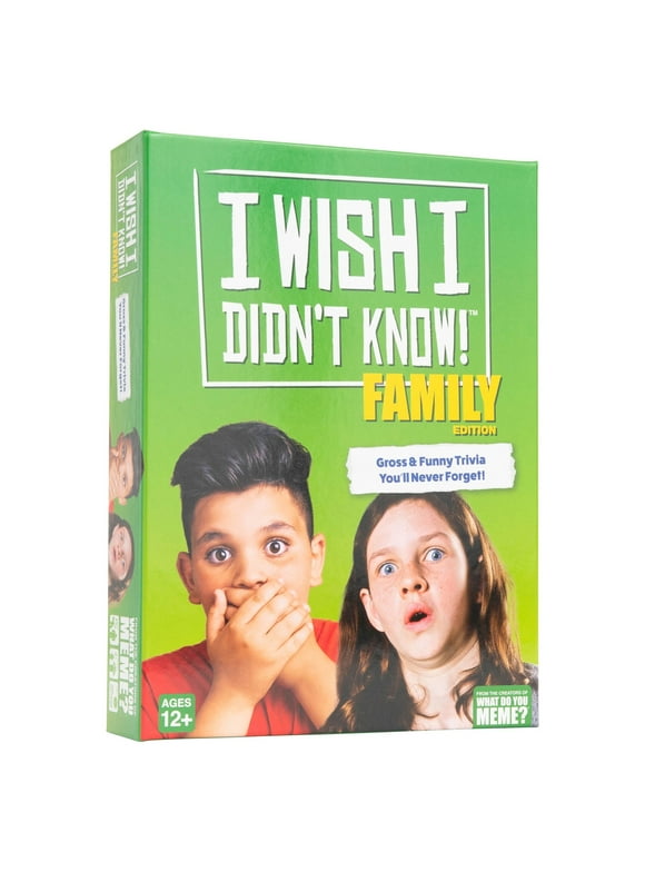 I Wish I Didn't Know! Family Edition - Funny Family Trivia Game by What Do You Meme?