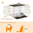 thumbnail image 2 of Wisfor 36 inch White Heavy Duty Dog Crate Kennel Cage, TV stand, Wood End Side Table, Furniture, 2 of 5