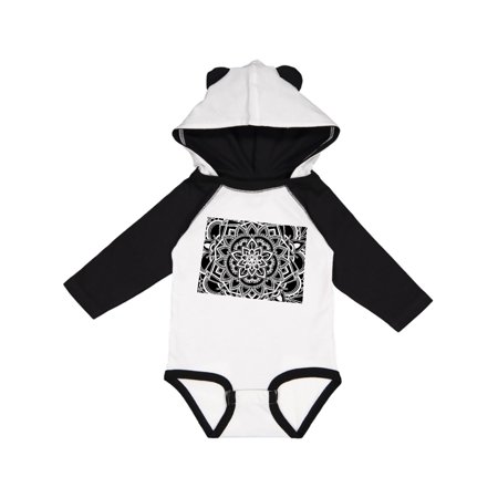 

Inktastic Colorado Silhouette Mandala Gift Baby Boy or Baby Girl Long Sleeve Bodysuit