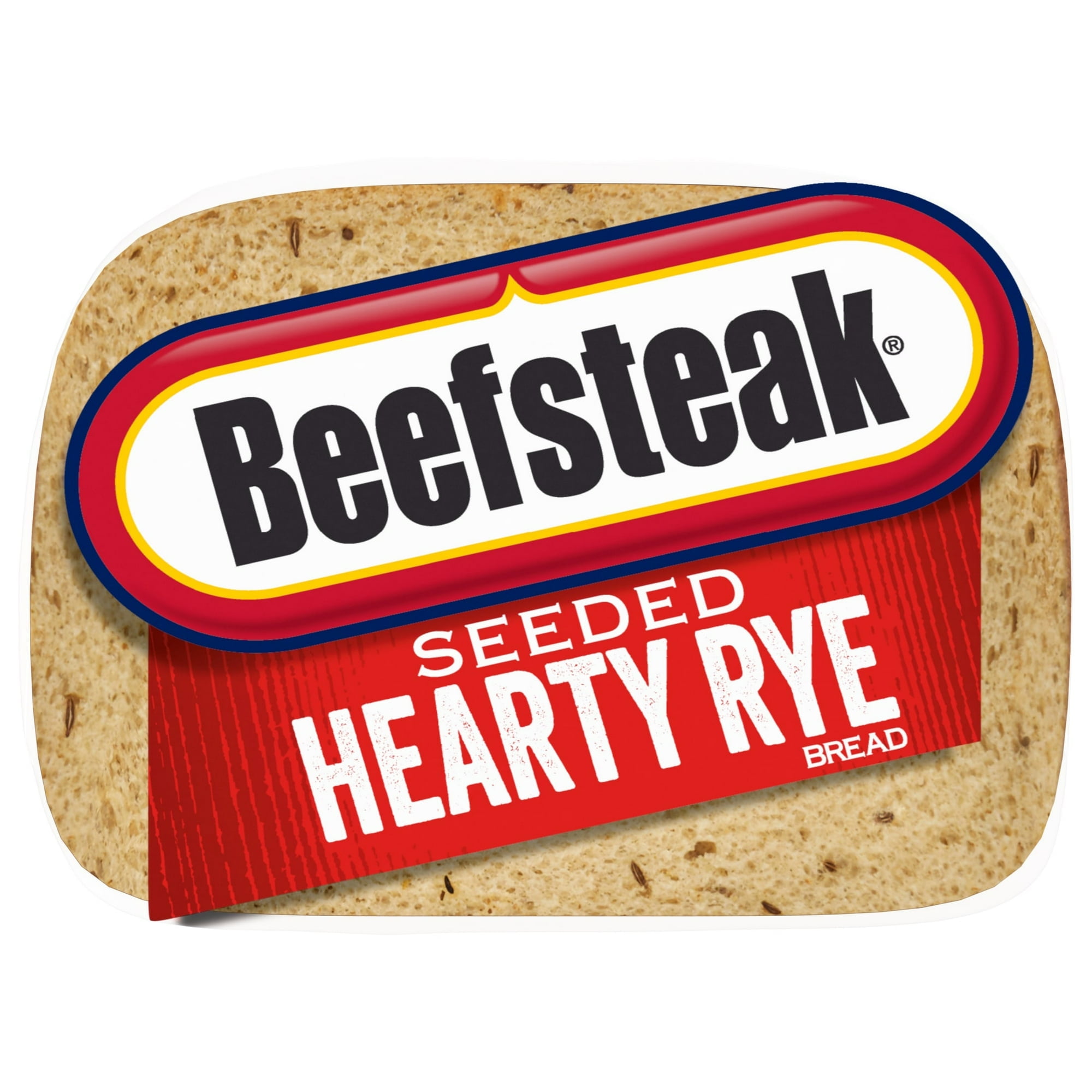 Beefsteak Seeded Hearty Rye Bread, 18 oz, Rye Bread, Bag