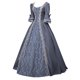 thumbnail image 1 of Gibobby Vestido sueter Vestido de mujer Estilo retro Color sólido Manga trompeta Vestido largo de princesa(Gris, XXXXL), 1 of 5