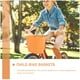 thumbnail image 3 of 1 Conjunto de canasta delantero de la scooter Cesta de bicicleta de plástico Cesta de bicicletas tejidas (naranja), 3 of 6
