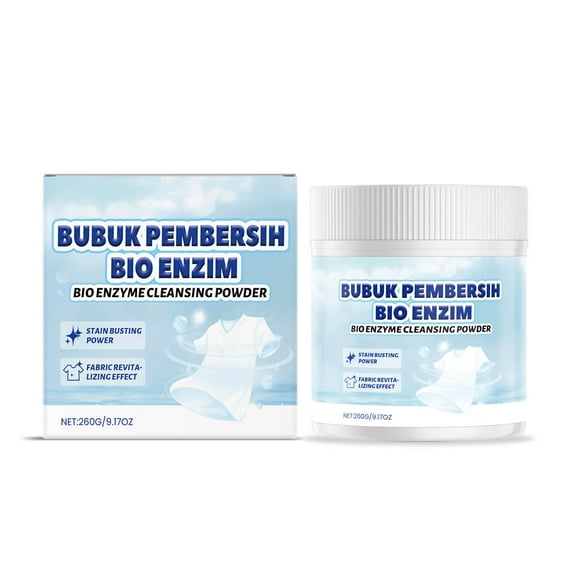 Laundry Detergent Powder, Stain Remover, Powerful Stain Removal Laundry Cleaner, Brightens and Refreshes Clothes, Gentle On Fabrics, 260g Package