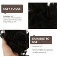 thumbnail image 2 of ADDHAT Chignon Hairpiece Negro Con Textura Rizada Para Peinados En Casa Con Extensiones De Confortables, 2 of 5