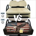 thumbnail image 6 of COEQINE Golf Cart Seat Blanket Towel, Folds Compact for Carrying, 51.2x30.3 Inch Fit for EZGO/Yamaha/Club Car, 4 Compartment Storage, Quilted Comfort Layer, American Flag Eagle, 6 of 8