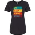 thumbnail image 3 of Inktastic Eat Sleep Rowing Repeat Women's T-Shirt, 3 of 5