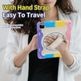 thumbnail image 3 of 3in1 Rotating Stand Case for iPad Pro 11 inch 4th/3rd/2nd Gen (2022/2021/2020) with Hand/Shoulder Strap, Shockproof Rugged, Black, 3 of 7