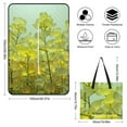 thumbnail image 2 of Pastel Yellow Flower Field Glowing Softly Outdoor Picnic Blanket, Foldable Waterproof Beach Mat, Portable Beach Blanket for Beach Camping, Hiking, Family Concerts, 2 of 8