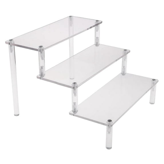 Detachable Acrylic Action Figure Display Riser Stand Perfume Cupcake Desserts Holder Stand Shelf Doll Storage Rack for Decoration