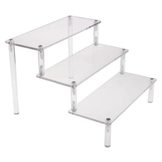 Removable Acrylic Display Riser Stand lder Collections Doll for Decoration 29.5x27.5x15cm