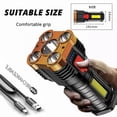 thumbnail image 2 of cámping Linterna recargable fuerte USB 500LM COB Luz de pesca para acampar al aire libre JShteea El nuevo, 2 of 6