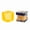Yellow, variant on Rongyun Dense Gel Stress Cube (2.16") - Anxiety Relief Gift for Adults