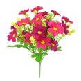 thumbnail image 1 of Worallymy 28 Cabezas Ramo de Flores Artificiales Boda Fiesta Banquete Decorativo Tela de Seda Flor Falso Ramo Rojo Worallymy JD735914889, 1 of 7