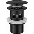 thumbnail image 2 of Sink Drain, Pop-up Sink Drain, Sink Drain with Overflow, Pop Up, Black, 2 of 4