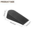 thumbnail image 2 of Uxcell Door Stopper, 0.83" Non-Scratching Stackable Large Rubber Door Stopper Wedge for Floor Window, Black, 2 of 6