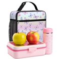 thumbnail image 6 of Butterfly and Pastel Purple Pattern Insulated Lunch Bag Teens,Lunch Box for Men Women for Work,Picnic or Travel,10.2x9.5x4.3 Inches,8 Can Capacity, 6 of 6