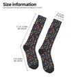 thumbnail image 4 of Fotbe Colorful Excavator print Women's Men's Novelty Crew Socks Cotton Socks Knee High Socks for Walking,Running,Nurses,Pregnancy, 4 of 8