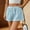 Light Blue1, variant on Aloohaidyvio No Boundaries Women's Plaid Boxer Shorts Summer Casual Gingham Shorts with Pockets
