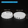 thumbnail image 2 of Uxcell 6mm 2.4" Plastic Hole Plugs, Flush Type Round Hole Cover Snap in Locking Hole Tube, White 6Pcs, 2 of 6