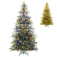 thumbnail image 1 of 8FT Pre-Lit Artificial Christmas Tree w/400LED Lights 11 Modes 890 Branch Tips, 1 of 10