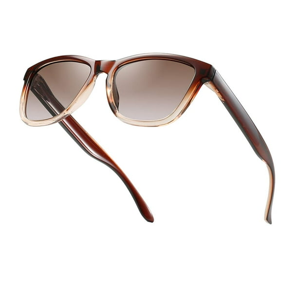 Gafas de sol Dollger polarizadas retro clásicas marrón para hombres y mujeres