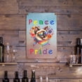 thumbnail image 3 of Peace Love Pride Siamese with Rainbow Sunglasses LGBT LGBTQ+ Vertical Metal Aluminum Sign Cat Lover Kitten Owner Gifts Wall Art Home Decor - 01004, 3 of 5