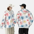 thumbnail image 4 of Gaeub Bright Colorful Fireworks Men's and Women's UPF 50+ Long-Sleeved Sun Protection Clothing, Fishing Shirt Long Sleeve Zip-X-Large, 4 of 7