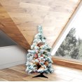 thumbnail image 4 of Vickerman Flocked Alaskan 36 Inch Artificial Christmas Tree w/ Multicolor Lights, 4 of 4