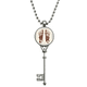 thumbnail image 1 of Cuerpo humano pie de hueso sketch Colgante Collar Vintage Llavero Plata Joyas Unbranded M, 1 of 3