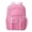 Pink, variant on AURORADY Hot Sales Black Transparent Mesh Backpack Dual Buckle Front Strap Multi Layer Zipper Compartments See Through Net Swimming Beach Gym Travel School Backpack Dual Side Mesh Bottle Pockets
