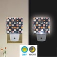 thumbnail image 2 of Yayeee LED Plug in Night Light for The Home with Auto Dusk to Dawn Light Sensors, 2 Pack, Blue Circle Mosaic, 2 of 6