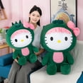 thumbnail image 3 of 35/50/65cm Sanrio Kawaii Hello Kitty Dinosaur Plush Toy Cartoon Doll Room Decoration Sleeping Throw Pillow Kids Birthday Gift, 3 of 4