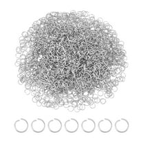 1Box 1000Pcs 5mm Jump Rings 24 Gauge Stainless Steel Open Jump Rings Round Jump Rings Jewelry Accessories for DIY Bracelet Earring Jewelry Making Necklace Repair