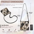 thumbnail image 7 of Kuiaobaty Hibiscus Flower Print Crossbody Bag for Women Medium Size, Trendy Vegan Leather Hobo Purse Crossbody, Portable Zipper Satchel Purse with Adjustable for Travel & Work, 7 of 7